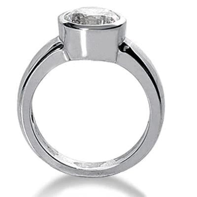 Antique Style Sparkling Vintage Style White Gold Diamond Solitaire Ring