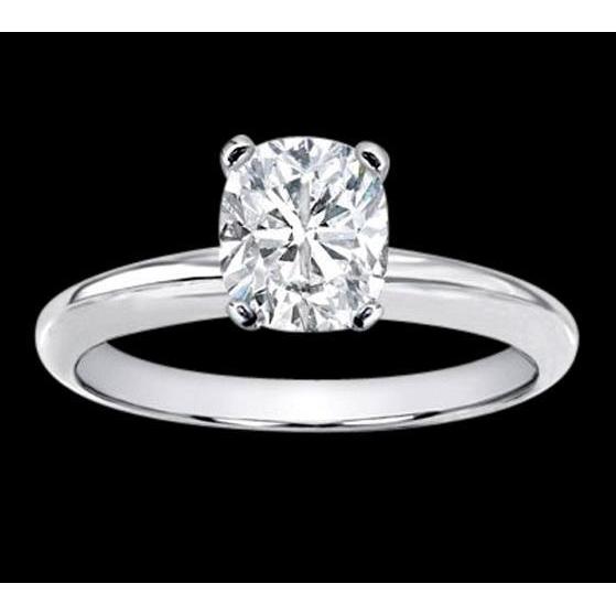 Cushion Cut Solitaire Diamond Jewelry Ring