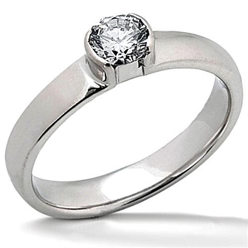 natural round diamond 1.50ct ring front view
