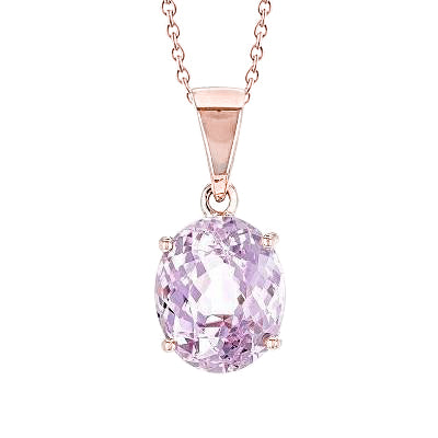15 Carats Pink Sapphire Necklace Pendant Women Jewelry