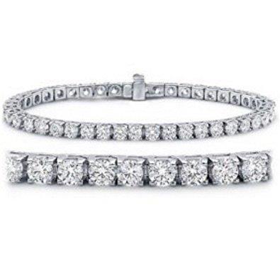 8.40 Carats Round Brilliant Diamonds Tennis Bracelet
