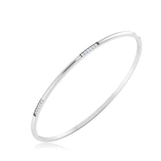 1.8 Ct Round Cut Diamonds Ladies Bangle Bracelet White Gold Bangle