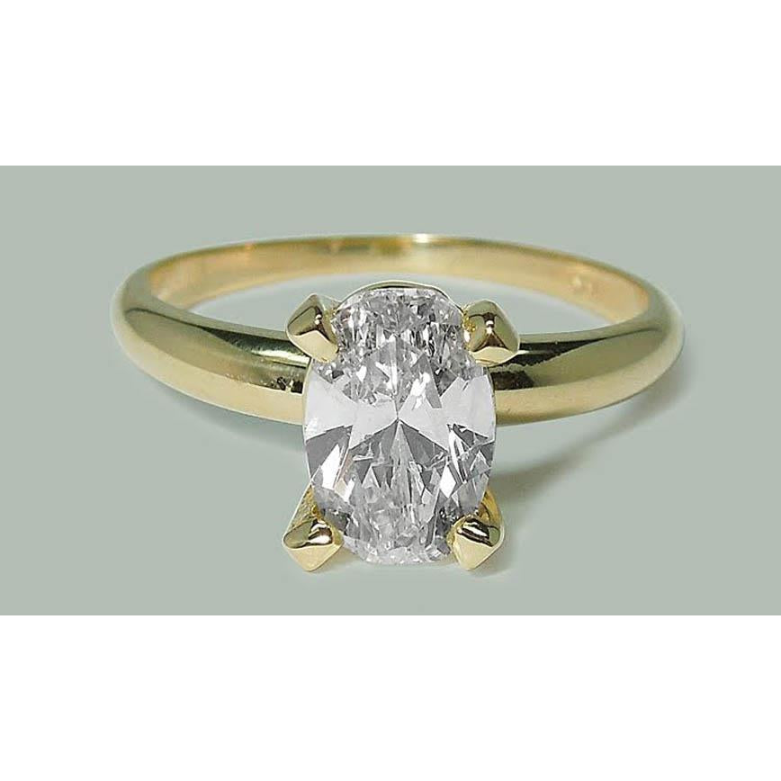 Fancy Wedding Engagement White Gold Diamond Solitaire Ring