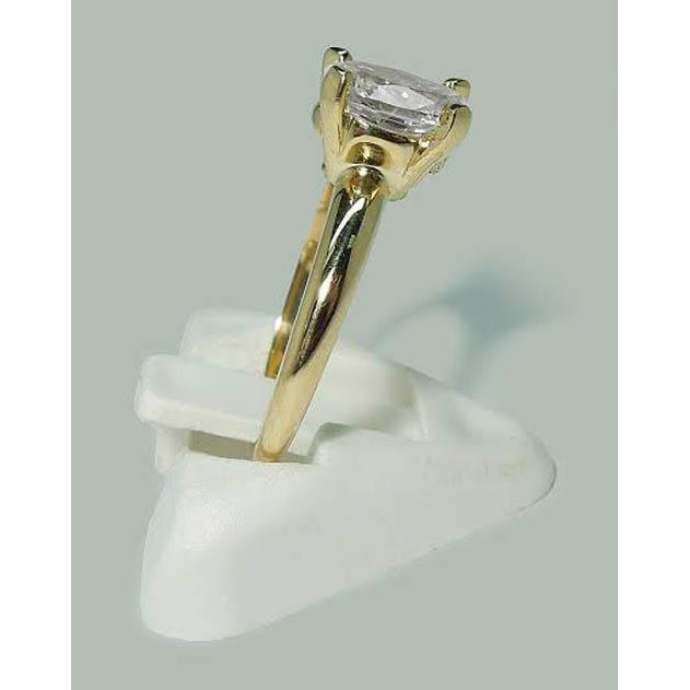 Yellopw Fancy Wedding Engagement White Gold Diamond Solitaire Ring