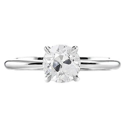 Prong Set Jewelry Unique Lady’s Solitaire White Gold Diamond Ring