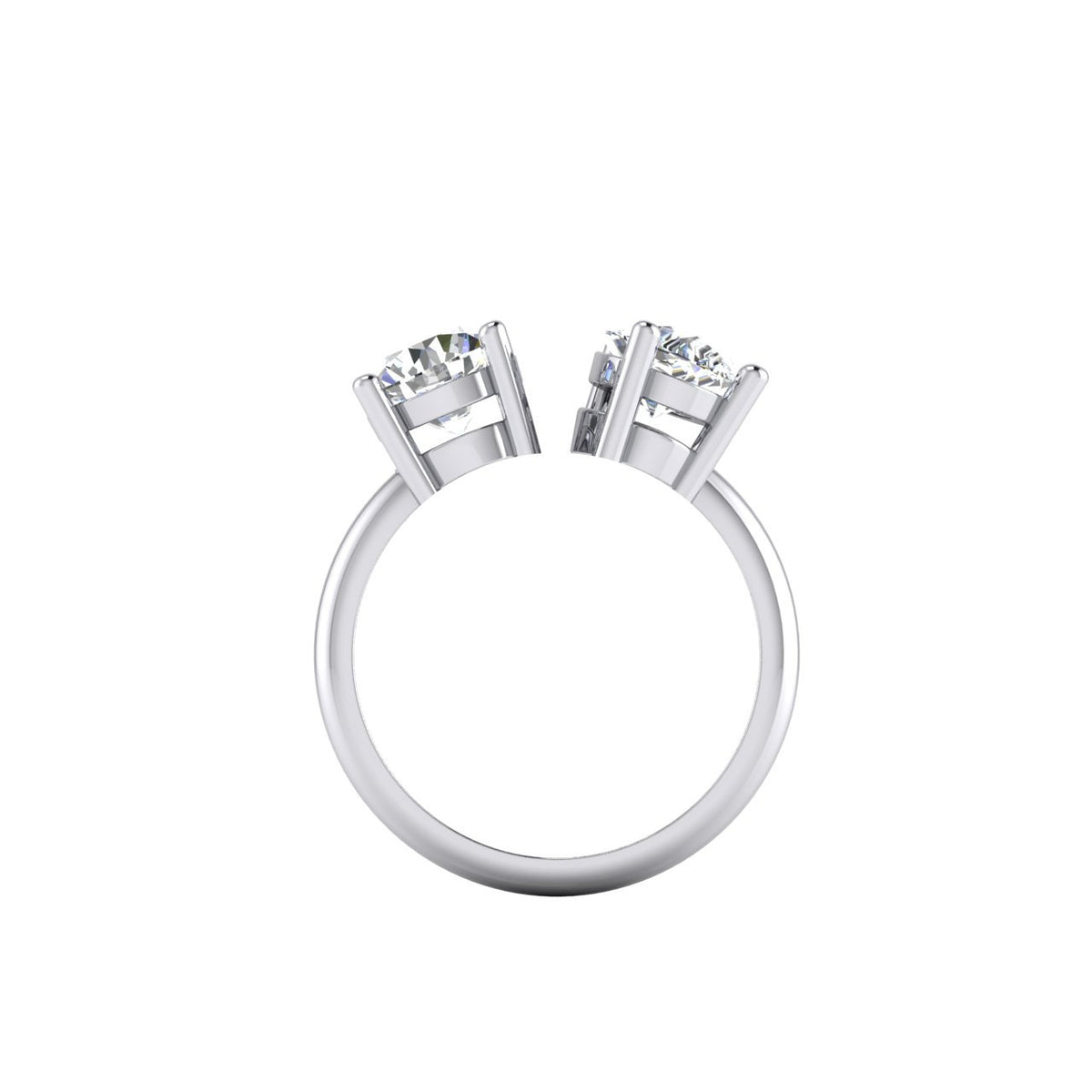 Unique Style White Sparkling Engagement White gold Diamond Ring