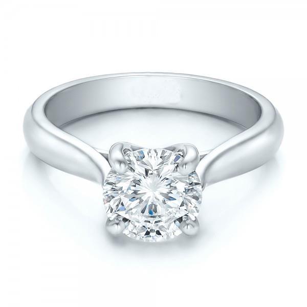 Amaizing Style Princess Cut Sparkling Unique Solitaire White Gold Diamond Anniversary Ring