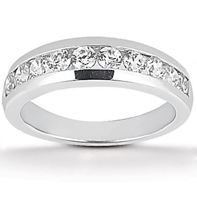 2 Carats Genuine Diamond Engagement Band White Gold 14K New Band