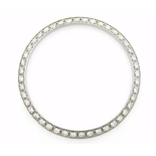 2.50 Ct Round Custom Diamond Bezel To Fit Rolex Date All Watch Models 34 Mm