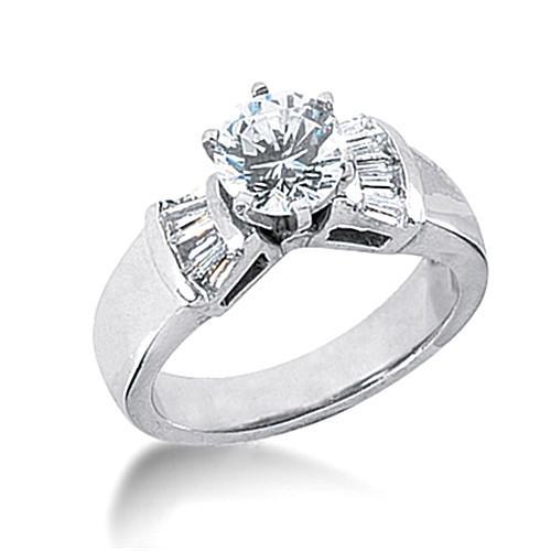 2.25 Carat Diamonds Anniversary Ring 6 Prong Setting Three Stone Three Stone Ring