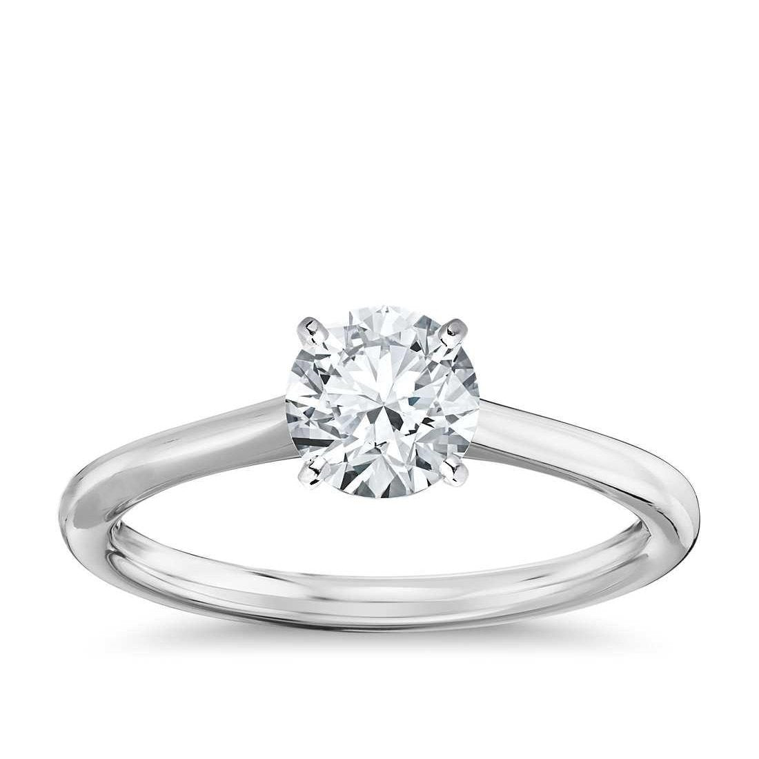 Engagement White Gold Diamond Solitaire Ring