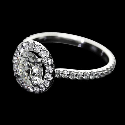 2.25 Ct. Diamonds Halo Setting Ring Wedding Jewelry New Halo Ring