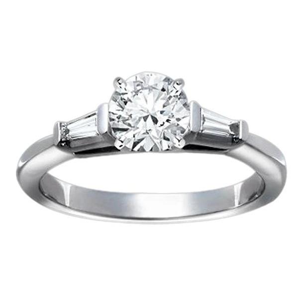 2.25 Ct. F Vs1 Three Stone Diamond Ring White Gold New Three Stone Ring