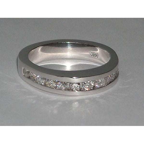 Fancy Princess Cut Vintage Style White Gold Ring with Accents