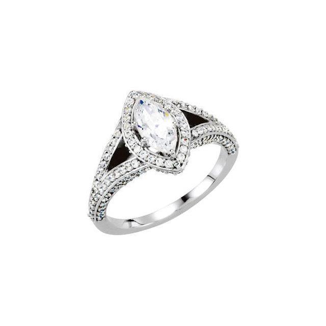 Marquise Diamond Engagement Ring 2.70 Carats Halo Jewelry