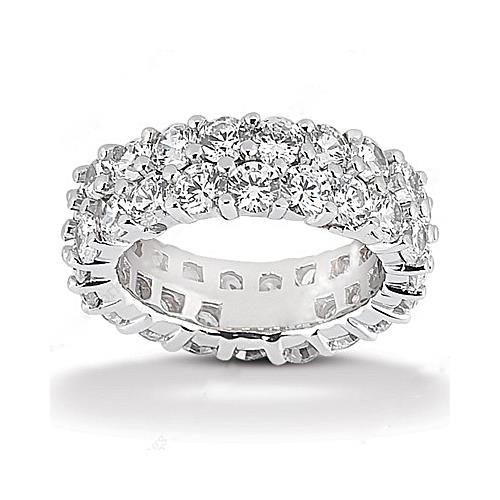 Eternity Band 2.80 Ct Diamonds F Vs1 White Gold Eternity Wedding Band
