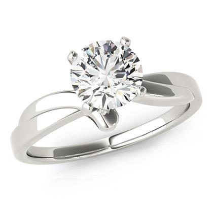 Engagement Brilliant Cut Diamond F Vs1 Gold Solitaire Ring