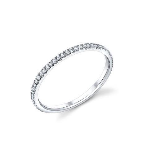 2.5 Ct Round Cut Diamonds Eternity Band 14K White Gold Eternity Band
