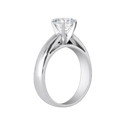Antique Fancy Lady’s Cathedral Diamond Gold Solitaire Ring