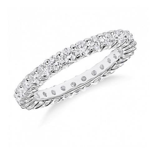 2.7 Ct Prong Set Round Cut Diamond Wedding Band Eternity Band