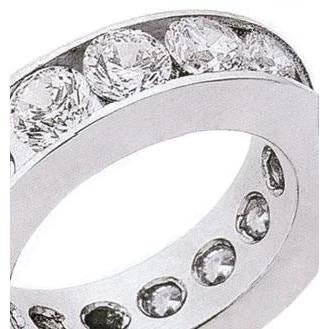 2.70 Carats Diamonds Eternity Wedding Band White Gold Eternity Band