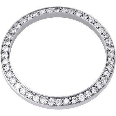 2.75 Ct Round Custom Diamond Bezel To Fit Rolex Date All Watch Models Watch Bezel