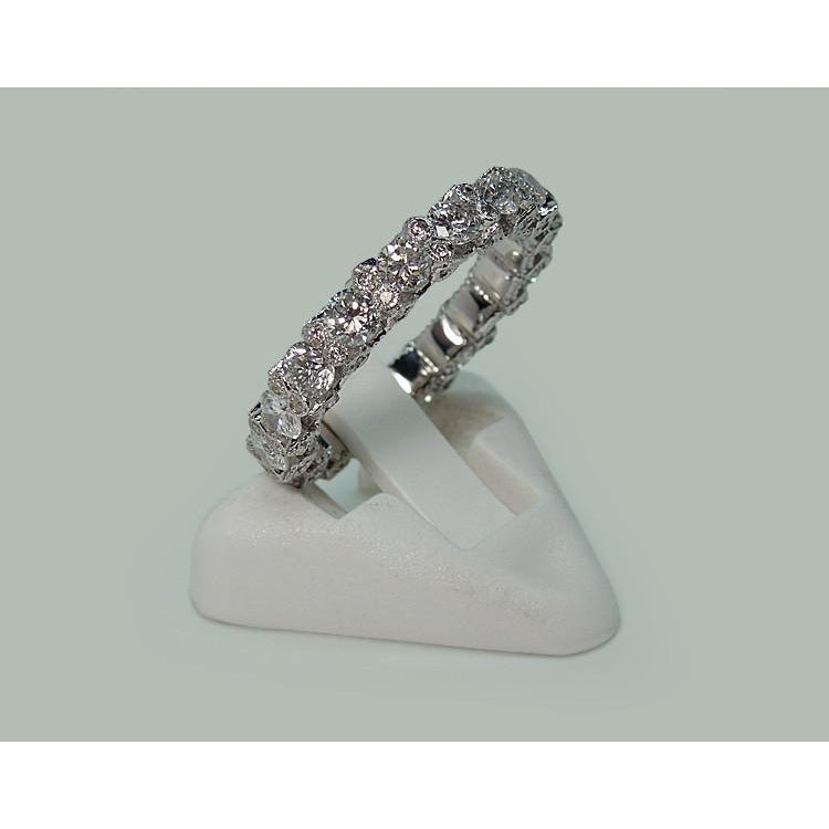2.50 Carats Round Brilliant Diamonds Eternity Band White Gold 14K Eternity Band