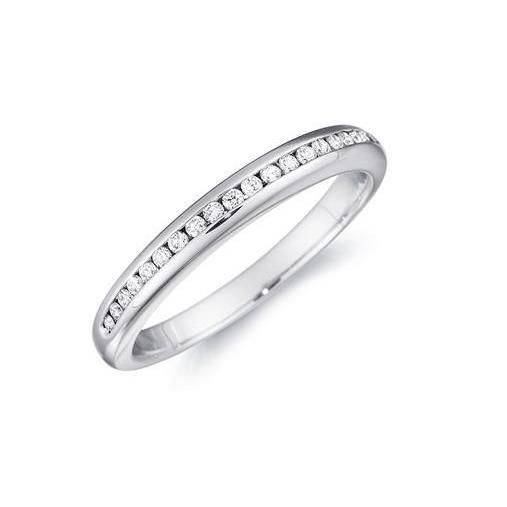 2.85 Carats Round Cut Diamonds Eternity Wedding Band White Gold 14K Eternity Band