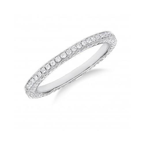 2.90 Carats F Vvs1 Round Cut Diamonds Wedding Band Eternity Band