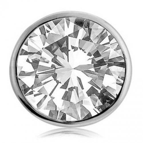 Carat Bezel Set Single Natural Earth Mined Diamond Mens Earring