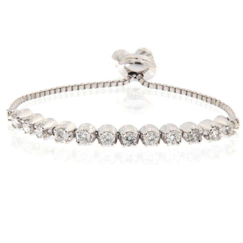 3 Carats Round Diamond Prong Set Diamond Bracelet Solid Gold 14K Tennis Bracelet