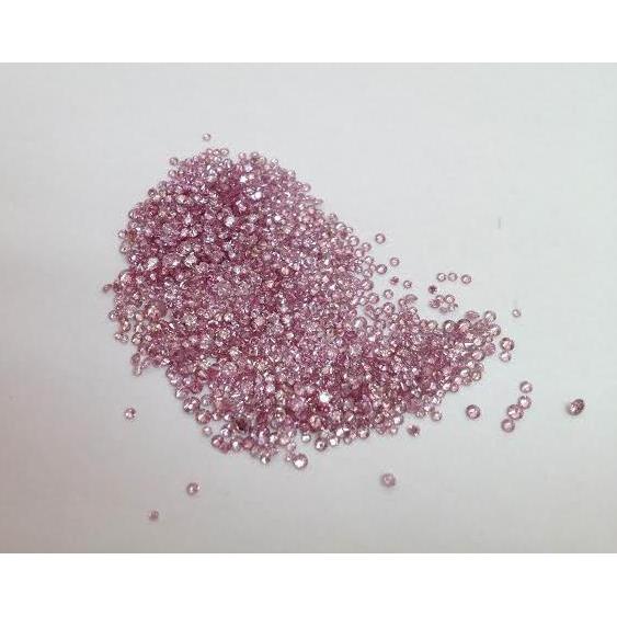 3 Ct Si/Vs Fancy Pink Melee Natural Diamonds 0.5 To 2 Pointer Parcel Diamond