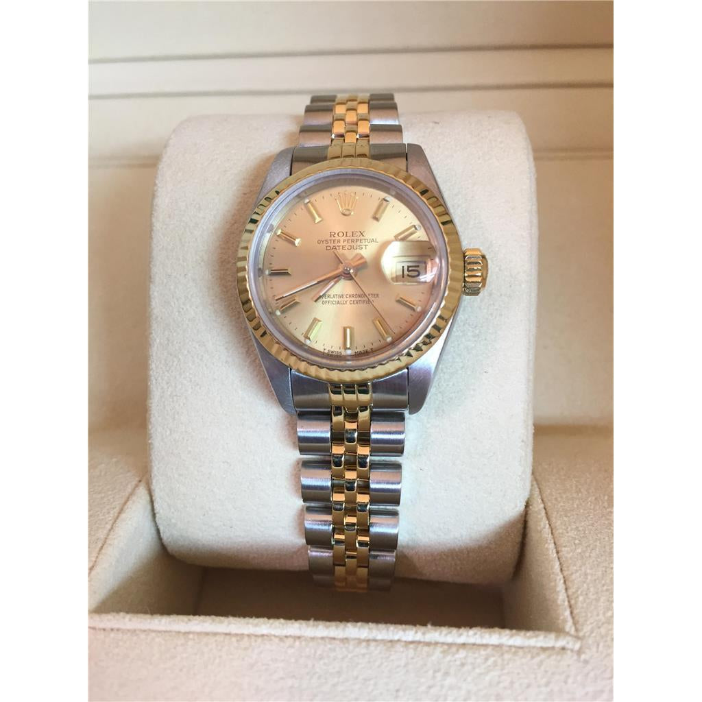 rolex datejust 28 two tone