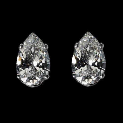 amazing Studs Diamond Earring Pear Cut Stud Earrings