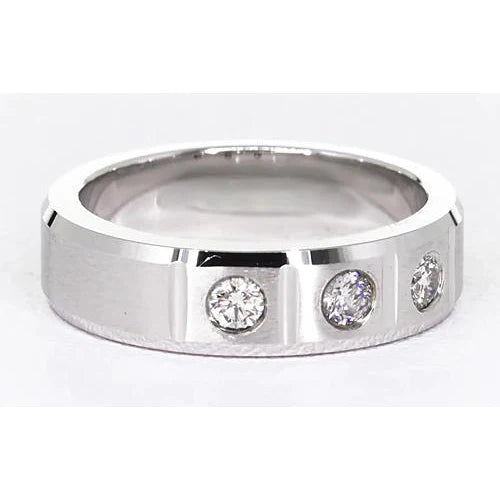 Anniversary Band White Gold 14K 0.75 Carats