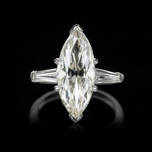 3 Stone Old Miner Cut Diamond Ring