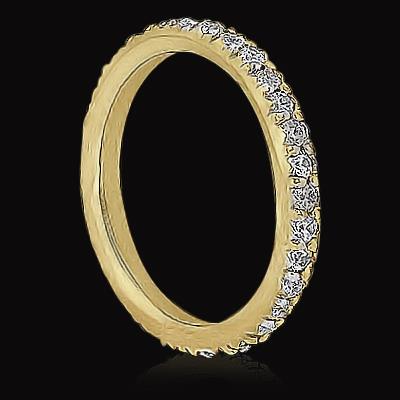 Band 2 Carats Diamond 14K Yellow Gold Eternity Anniversary Band