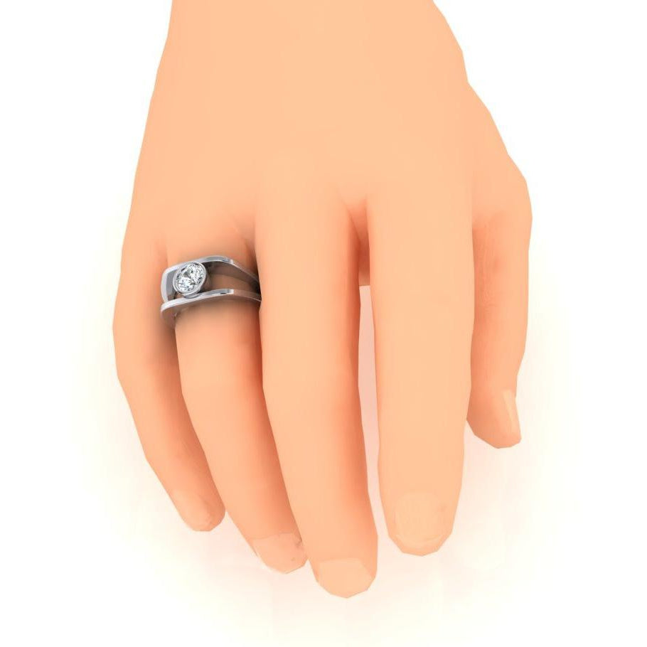 Gorgeous Solitaire Diamond Ring Anniversary Jewelry 1 Carat