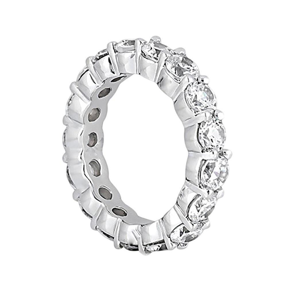4 Carat F Vs1 Diamond Gold Engagement Band Ring Beautiful Eternity Band