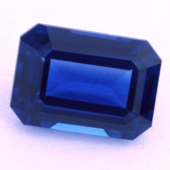 4 Carats Natural Aaa Emerald Cut Loose Ceylon Blue Sapphire Gemstone Gemstone Loose