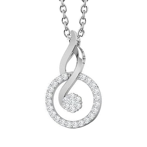4.5 Carats Brilliant Cut Natural Earth Mined Diamonds Pendant Necklace White Gold 14K