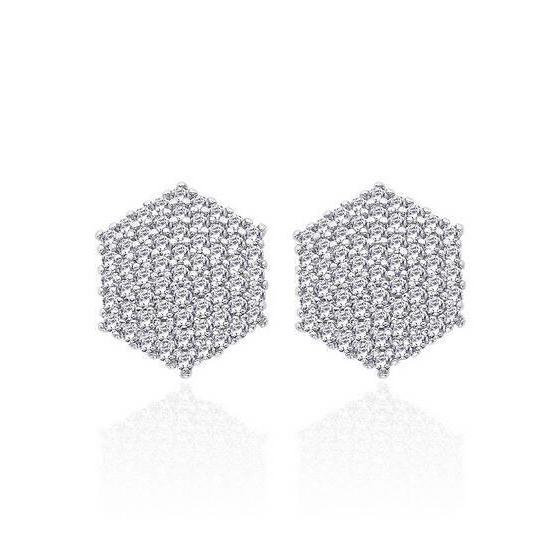 4.80 Ct Round Brilliant Cut Diamonds Ladies Studs Earrings White Gold Stud Earrings