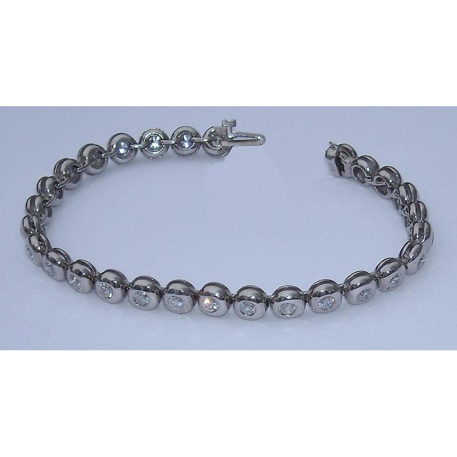 5 Carats Diamond Tennis Bracelet Vs Full Bezel New Tennis Bracelet