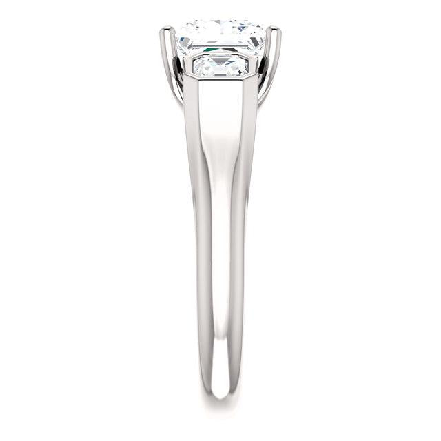 2.21 Carat Three Stone Diamond Engagement Ring Three