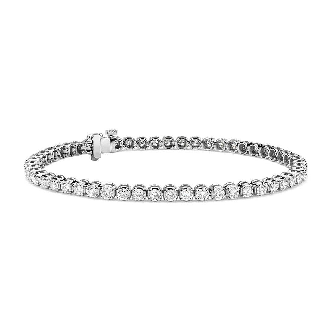 5.30 Ct Round Diamond Tennis Bracelet Solid White Gold Fine Jewelry Tennis Bracelet