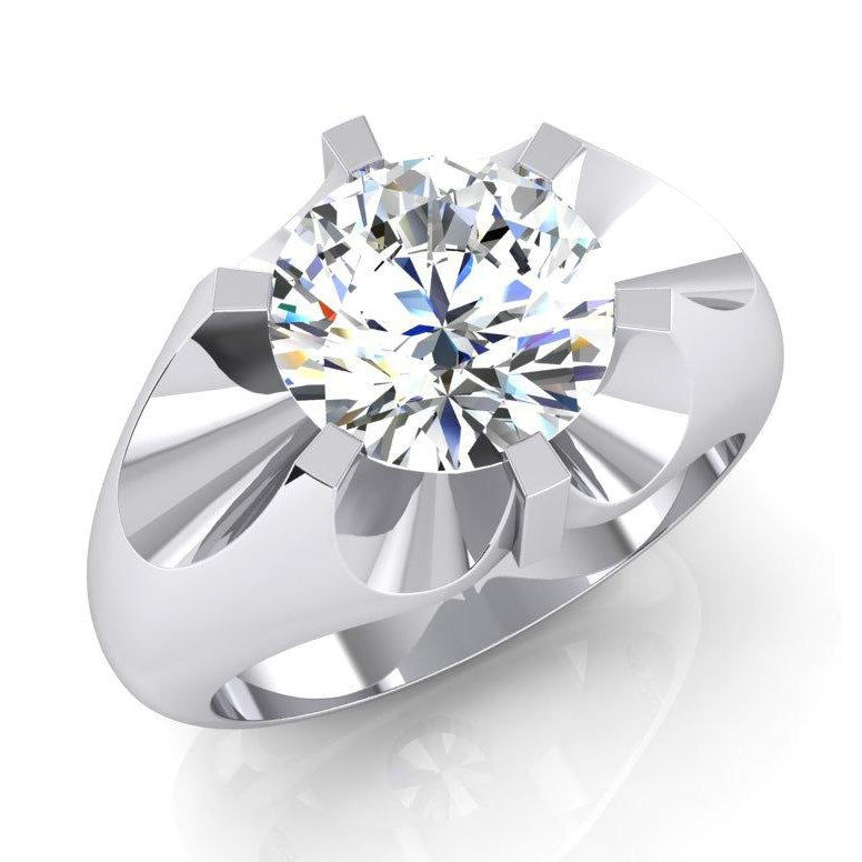Products 3 Carat Big Diamond Solitaire Men Ring White Gold Success
