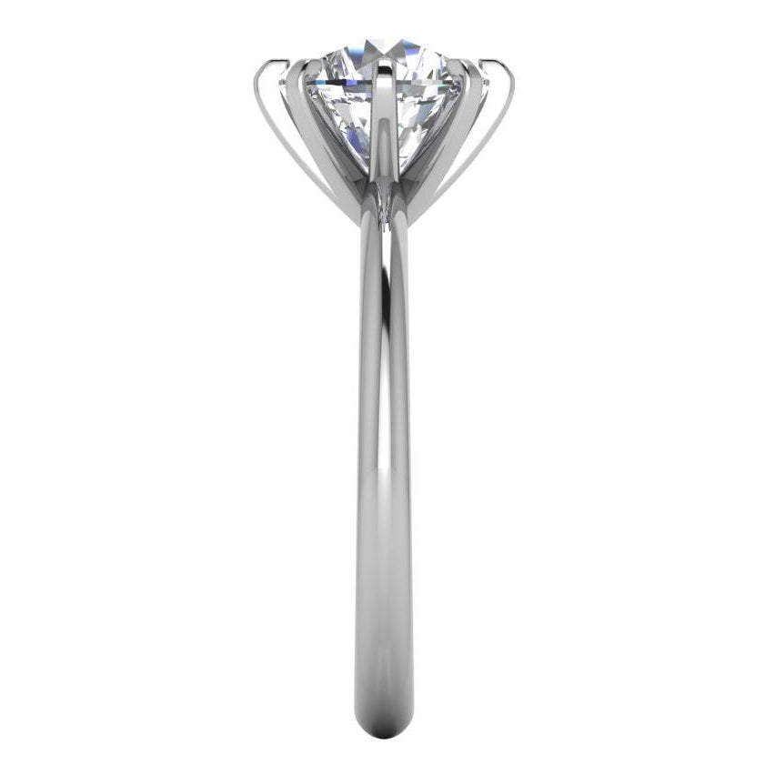 Products Diamond Solitaire Ring Old Classic White Gold 14K