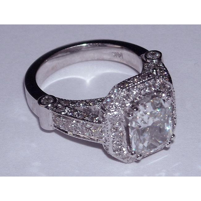 8.51 Carat Diamond Engagement Ring Radiant Cut