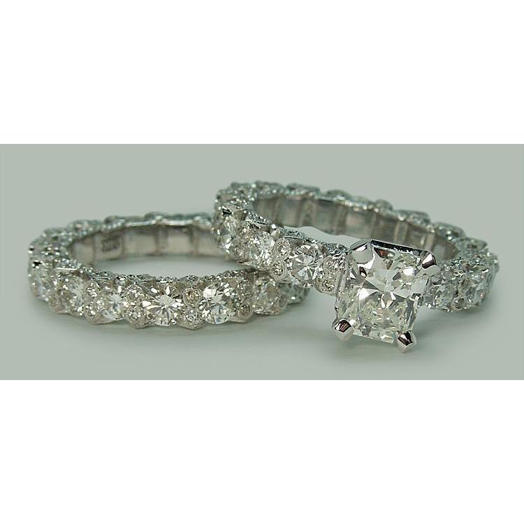 6.25 Carat Diamonds Engagement Ring Band Set White Gold Engagement Ring Set