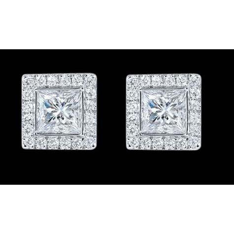New Stylish Princess Diamond Earrings Stud Earring